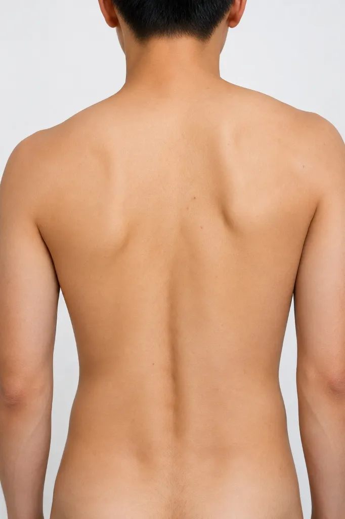 Ian performing a scoliosis, posture, and myofascial assessment in Cheras, KL