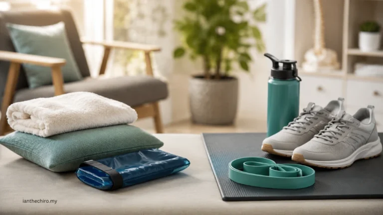 Rest and gentle movement props showing should I rest or keep moving when something hurts