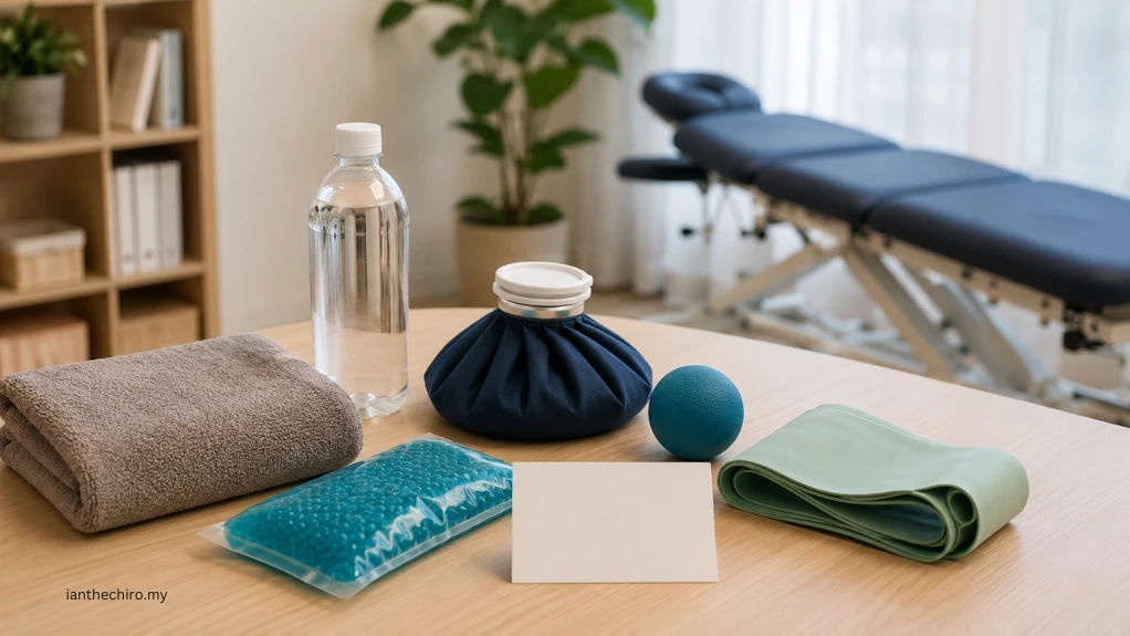 What to Expect After Dry Needling: Soreness & Aftercare 4 Aftercare setup showing what to expect after dry needling