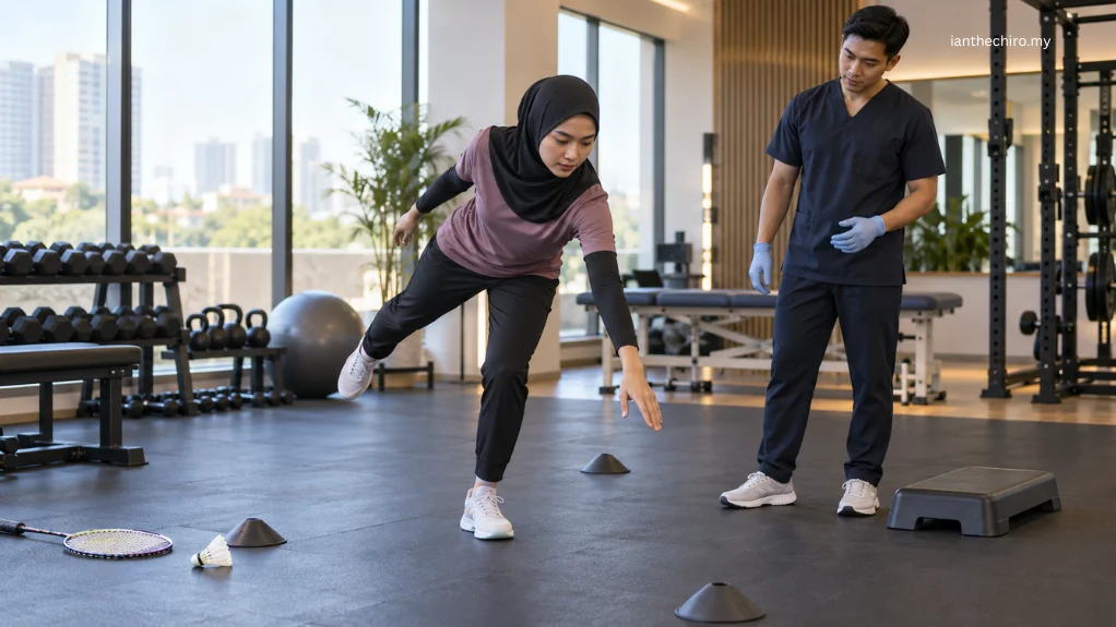 Ankle Pain After Badminton: What Could It Mean? 2 Single-leg balance assessment after a previous ankle sprain for return to badminton