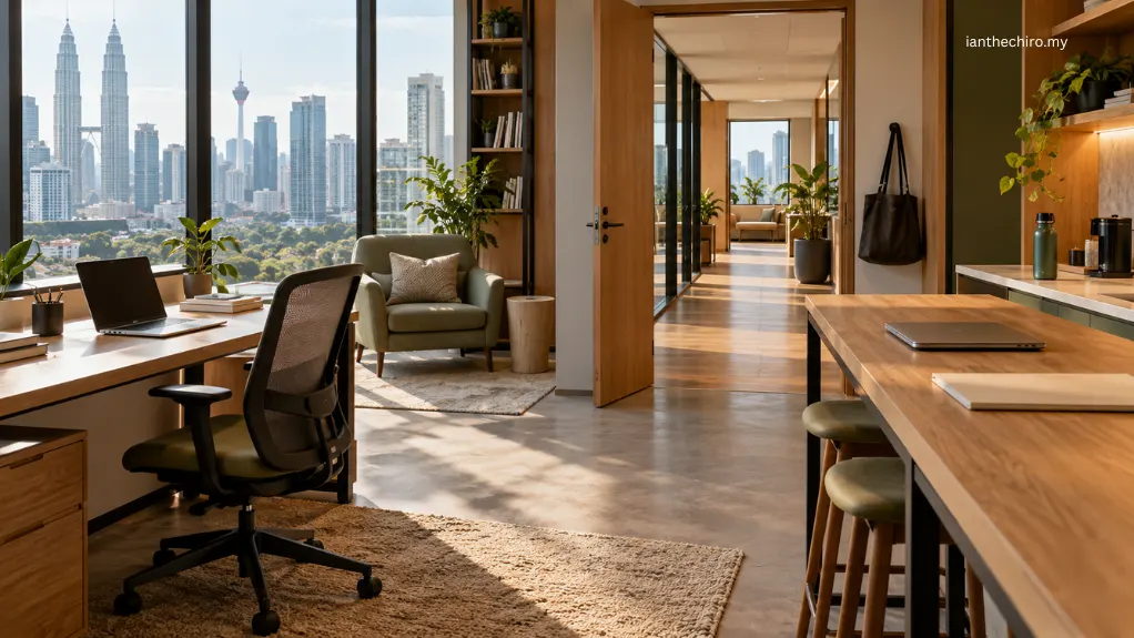 Does Bad Posture Cause Back Pain? What the Research Actually Says 2 Kuala Lumpur workspace offering sitting standing and walking options instead of one fixed posture